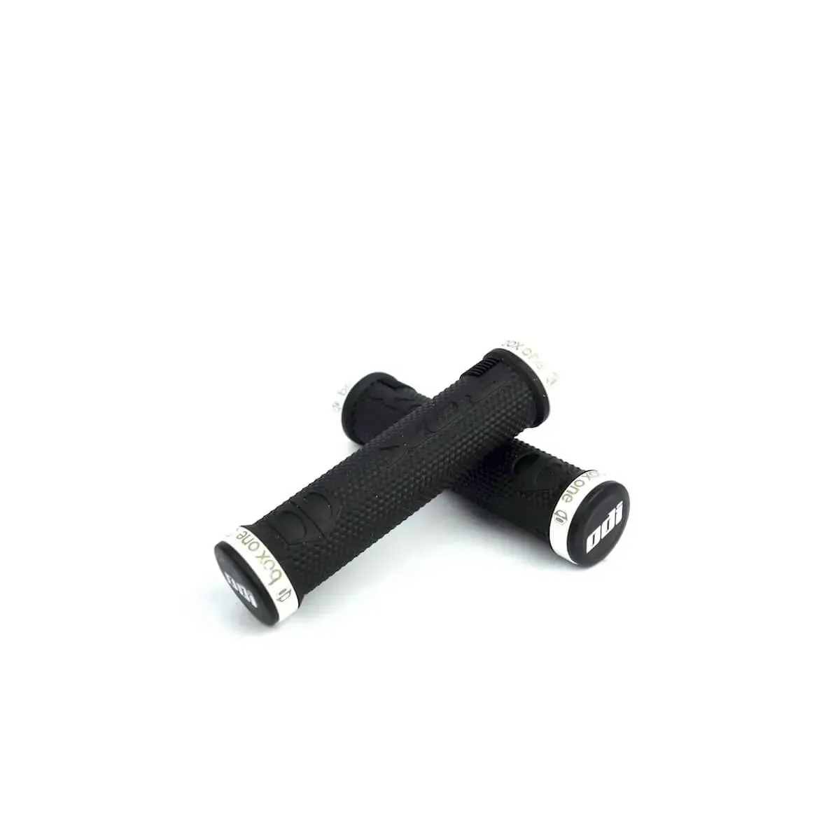 Box One Lock-On Grips Black/White Clamps